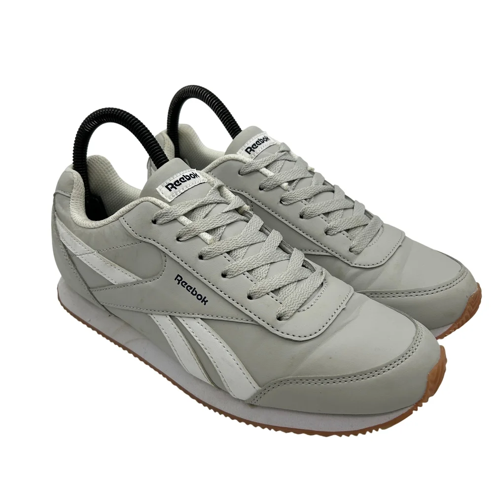 Reebok Shoes Mens Size 6 Classic Nylon 119598 Gray White Retro Sneakers Gum Sole
